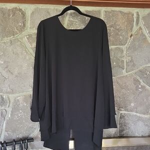 Renuar Black Tunic Top